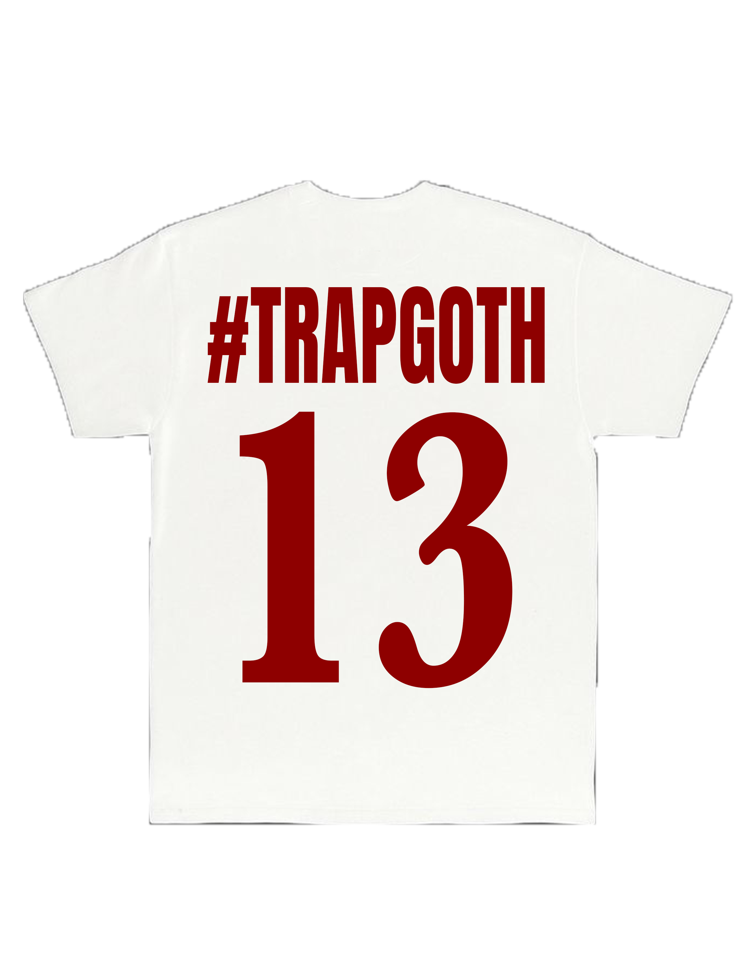 TRAPGOTH 13 WHITE TEE