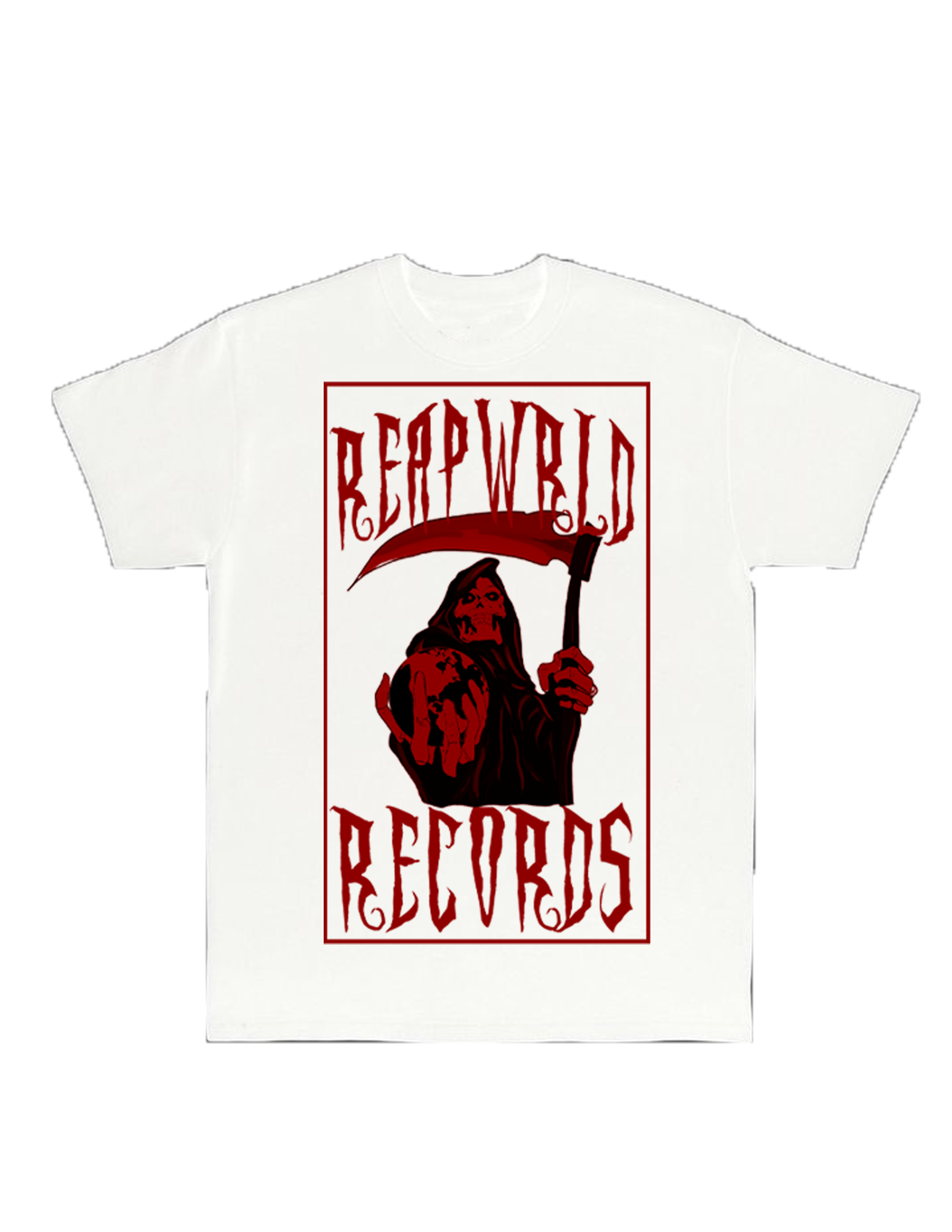 REAPWRLD RECORDS WHITE TEE