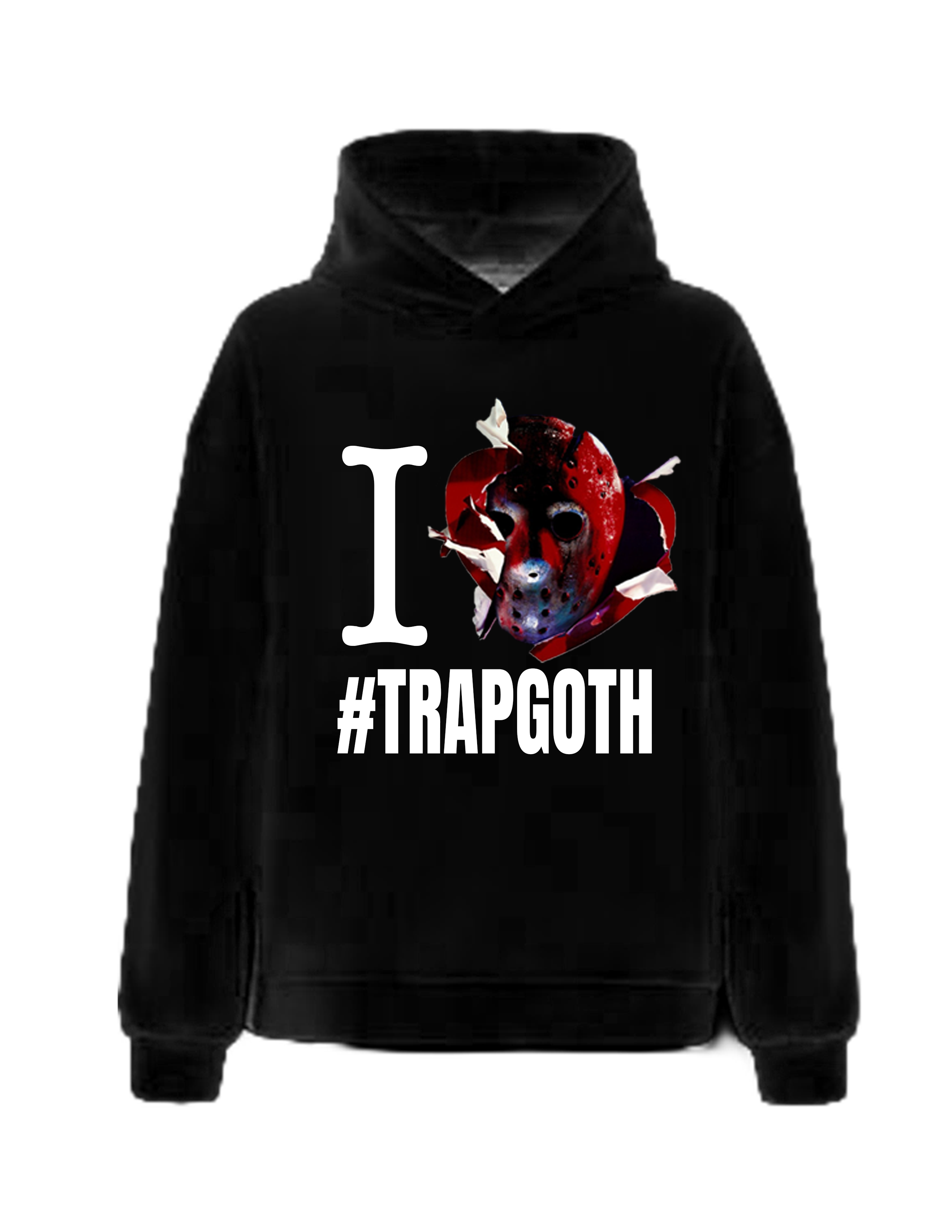 I <3 TRAPGOTH BLACK HOODIE