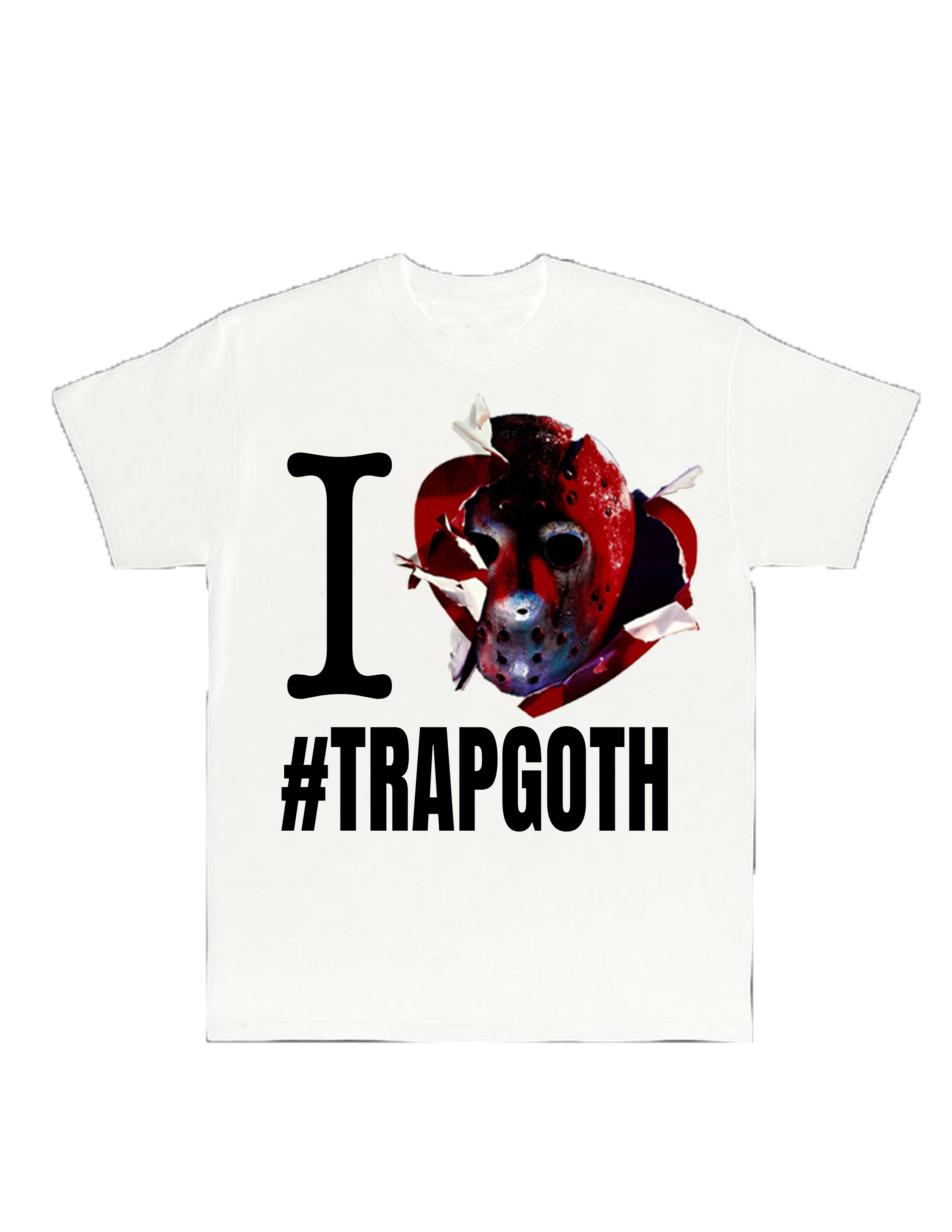 I <3 TRAPGOTH WHITE TEE